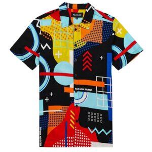 MESSENGER ALLOVER PRINT SHORT SLEEVE SHIRT